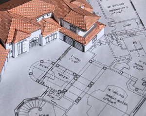 blueprints with model home architecture in building a home